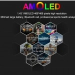 Smartwatch με παλμογράφο και ειδοποίηση κλήσεων TKY-AK59 ασημί - Image 4