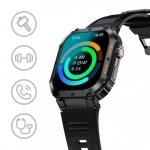 Smartwatch με παλμογράφο και ειδοποίηση κλήσεων TKY-K57 Pro μαύρο - Image 2