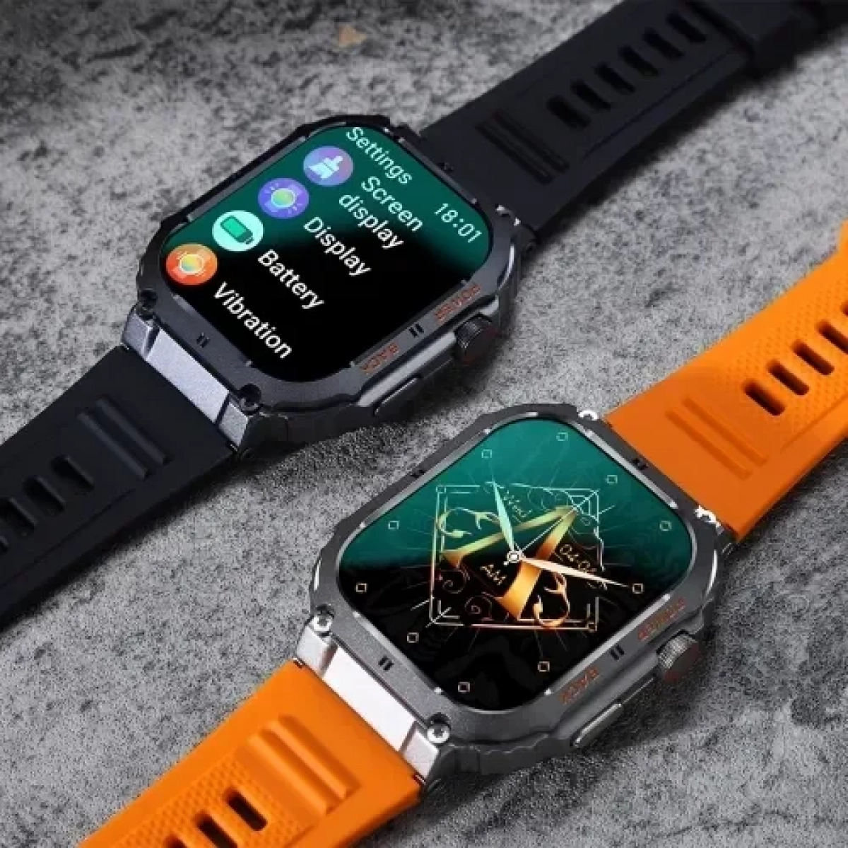 Smartwatch με παλμογράφο και ειδοποίηση κλήσεων TKY-K57 Pro μαύρο - Image 5