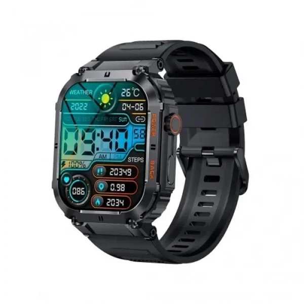 Smartwatch με παλμογράφο και ειδοποίηση κλήσεων TKY-K57 Pro μαύρο