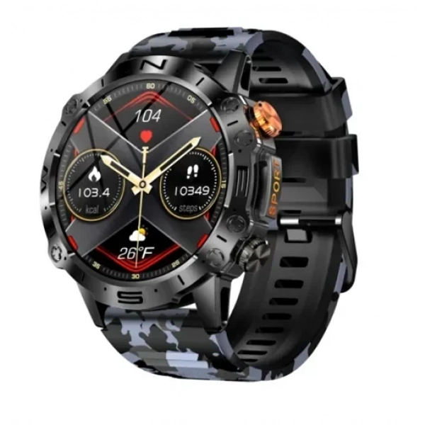 Smartwatch με παλμογράφο και ειδοποίηση κλήσεων TKY-K59 γκρι