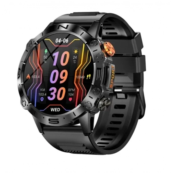 Smartwatch με παλμογράφο και ειδοποίηση κλήσεων TKY-K59 μαύρο