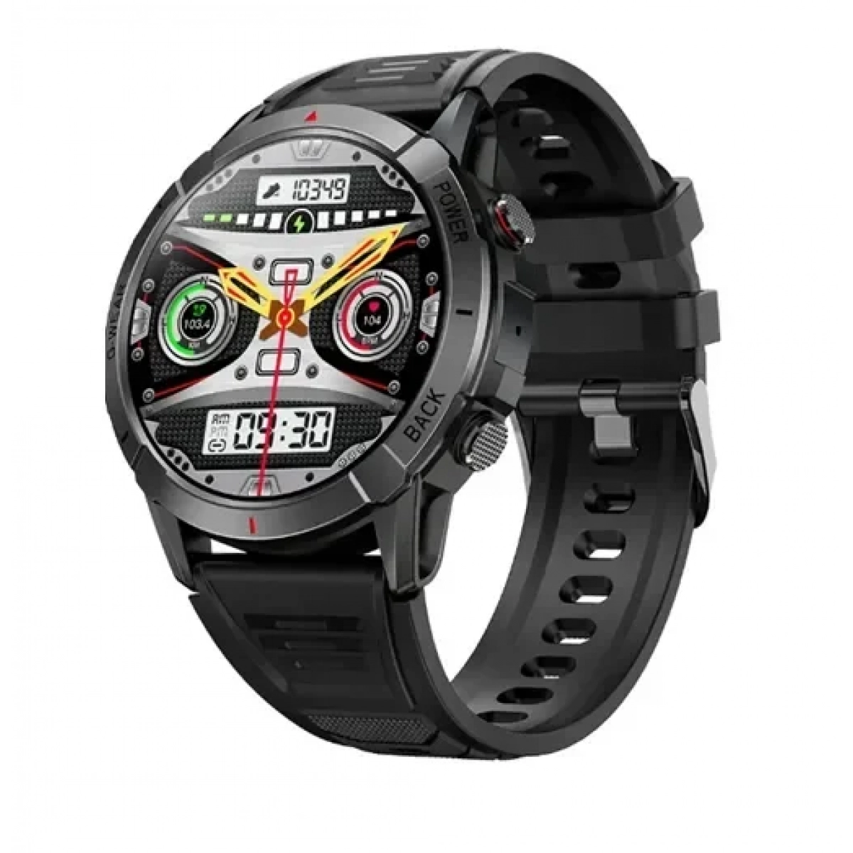 Smartwatch με παλμογράφο και ειδοποίηση κλήσεων TKY-NX10 μαύρο - Image 2