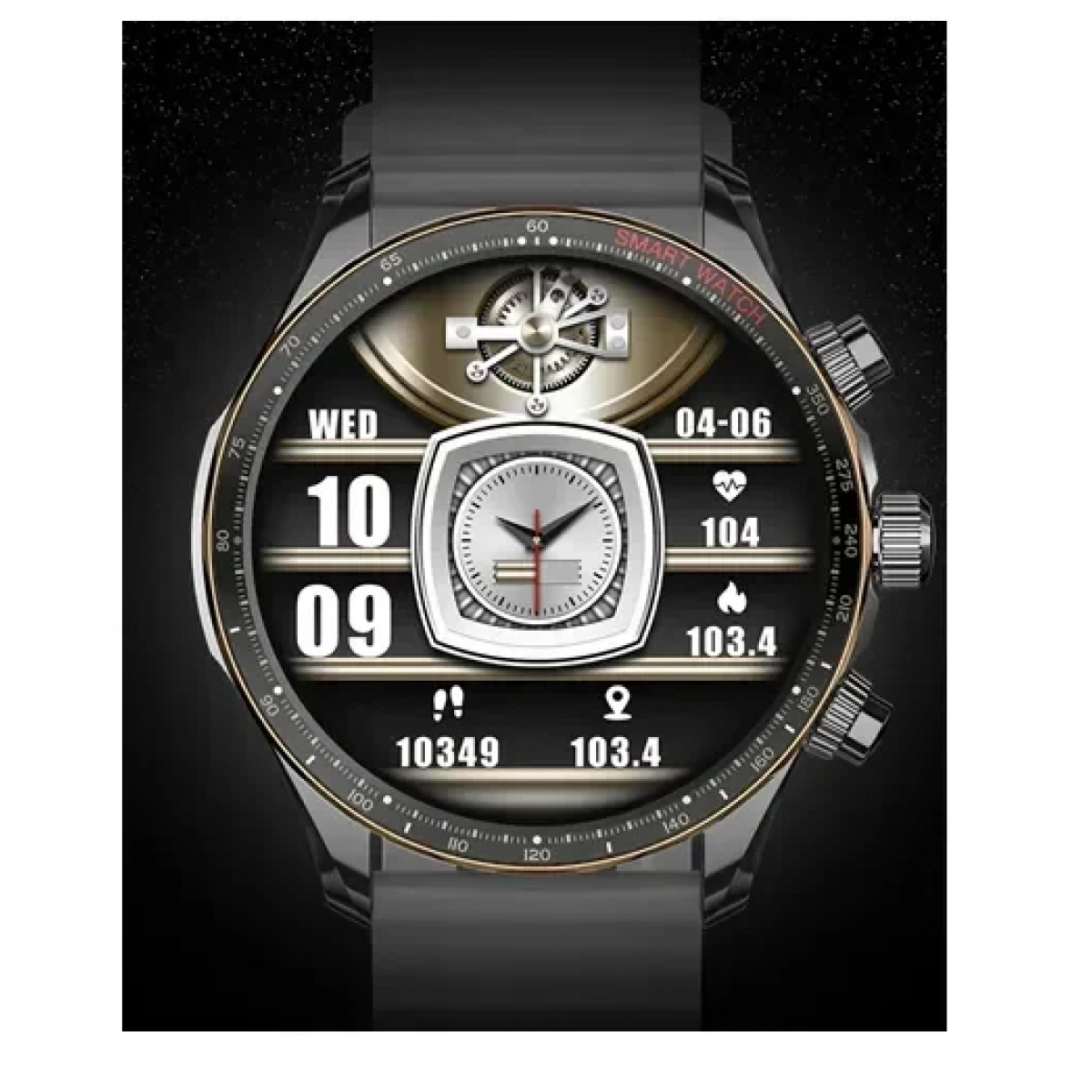 Smartwatch με παλμογράφο και ειδοποίηση μηνυμάτων TKY-Y99 μαύρο - Image 3