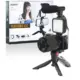 Τρίποδο με βάση κινητού, μικρόφωνο & LED φως - Vlogging Video Kit Jumpflash KIT-01LM