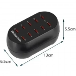 Γρήγορος Φορτιστής USB 10 Θυρών 60W 2.4A/1A Andowl Q-CD12P