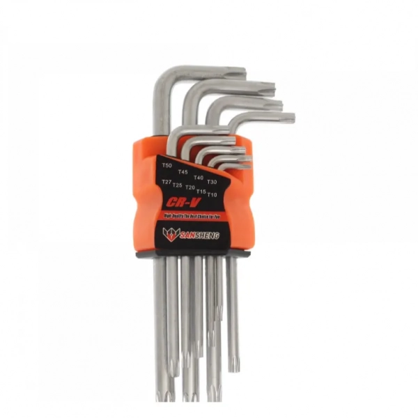Σετ κλειδιά torx ασφαλείας με τρύπα T10-T50 9 τεμαχίων SANSHENG OEM