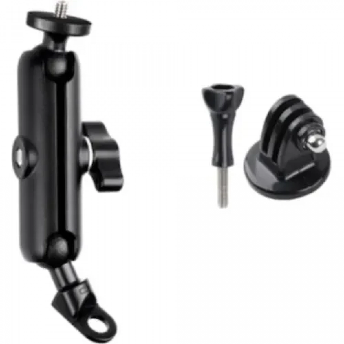 Motowolf Βάση αλουμινίου για Action Camera/GoPro με βάση για τιμόνι ή κάγκελα μοτοσυκλέτας 360 μοιρών 3519MDL
