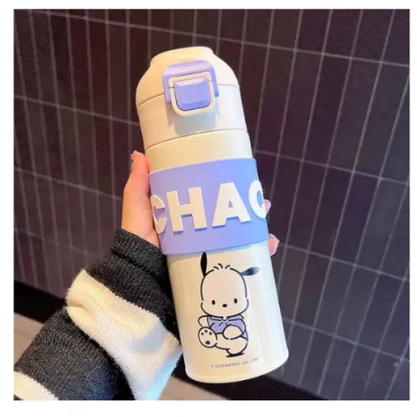 Παιδικό Παγούρι Θερμός 500ml CH-2326 -λευκό Pochacco