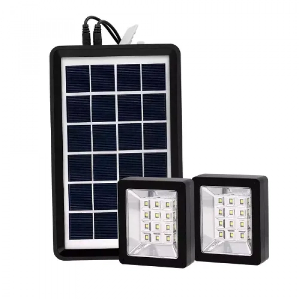 Ηλιακό σετ με διπλό προβολέα και Power Bank 2 σε 1 6V 3W Andowl Q-D630