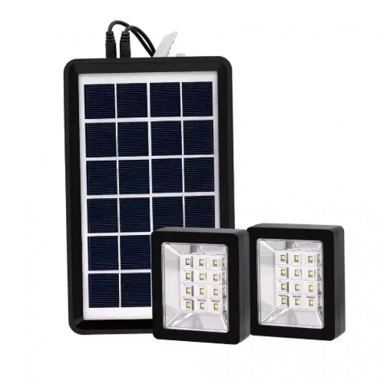 Ηλιακό σετ με διπλό προβολέα και Power Bank 2 σε 1 6V 3W Andowl Q-D630