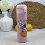 Παγούρι Θερμός 400ml από ανοξείδωτο ατσάλι X321 με σχέδιο αστροναύτη Ροζ