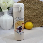 Παγούρι Θερμός 400ml από ανοξείδωτο ατσάλι X321 με σχέδιο αστροναύτη Μπεζ