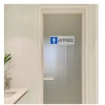 Αυτοκόλλητη Πινακίδα Σήμανσης WC "ΑΝΤΡΙΚΕΣ" 18×6 cm SDS-13666