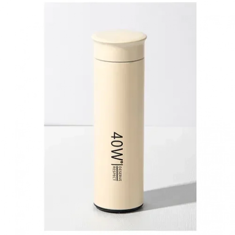 Παγούρι Θερμός 450ml από ανοξείδωτο ατσάλι KDFE-6230 Μπεζ