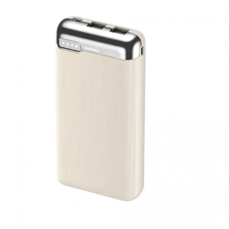 Remax RPP-626 Power Bank 20000mAh 18W με 2 Θύρες USB-A Μπεζ