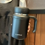 Παγούρι Θερμός 750ml από ανοξείδωτο ατσάλι με αποσπώμενο φίλτρο για τσάι/καφέ CF-8240 Μαύρο