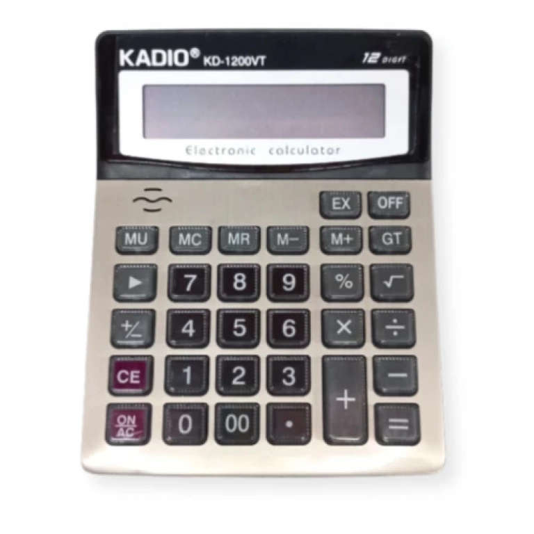 Kadio Αριθμομηχανή – Κομπιουτεράκι 12 ψηφίων KADIO KD-1200VT