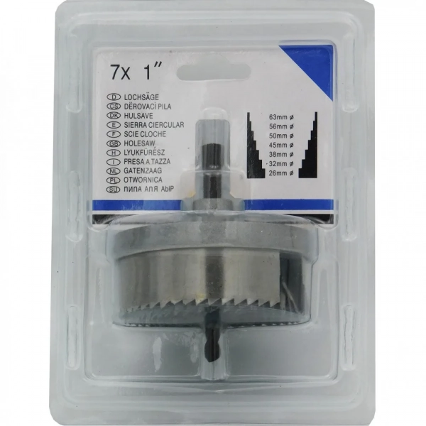 Ποτηροτρύπανα 7 x 1" 26- 63mm