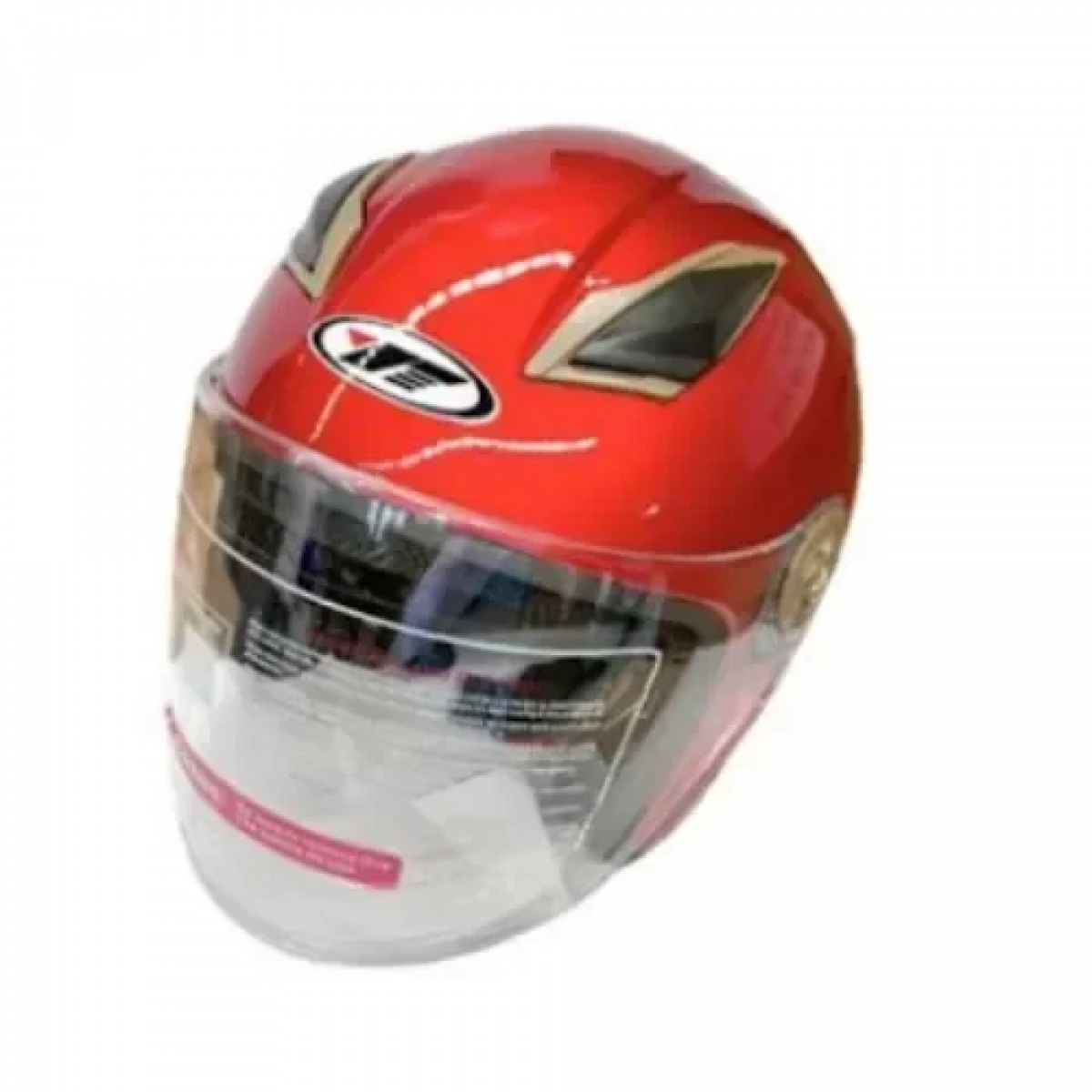 Κράνος Μοτοσικλέτας Jet Unisex YF-205 Κόκκινο 23777 Μέγεθος M