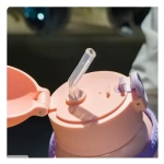 Παιδικό Παγούρι Θερμός 600ml από ανοξείδωτο ατσάλι, με καλαμάκι & θήκη με ιμάντα μεταφοράς με σχέδια WB-5423