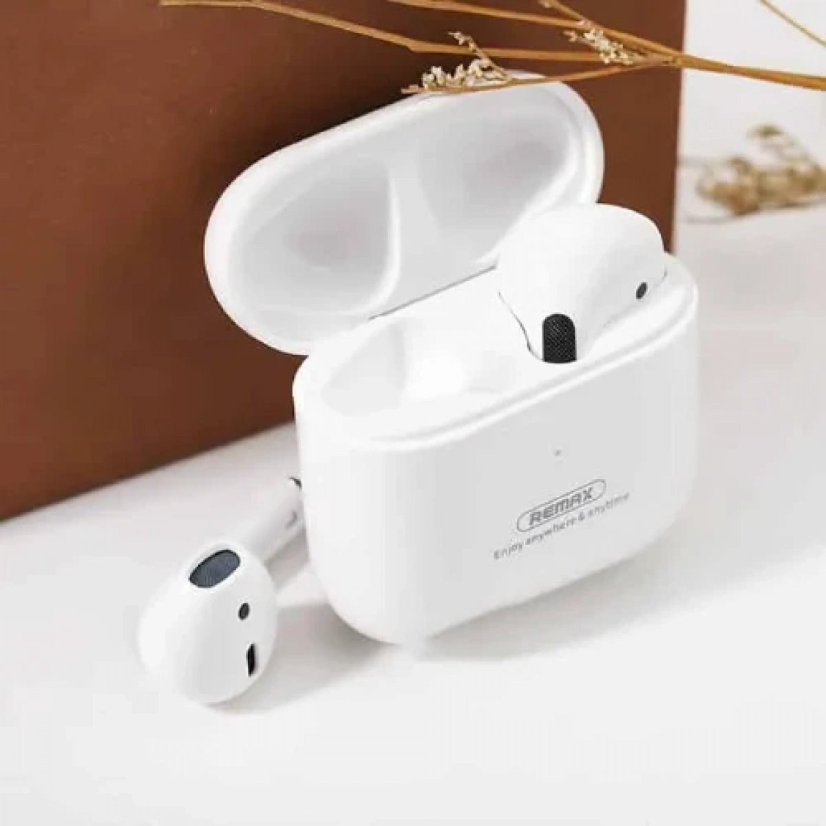 Bluetooth Handsfree Remax TWS-10i In-ear Ασύρματα Ακουστικά με Θήκη Φόρτισης Λευκό