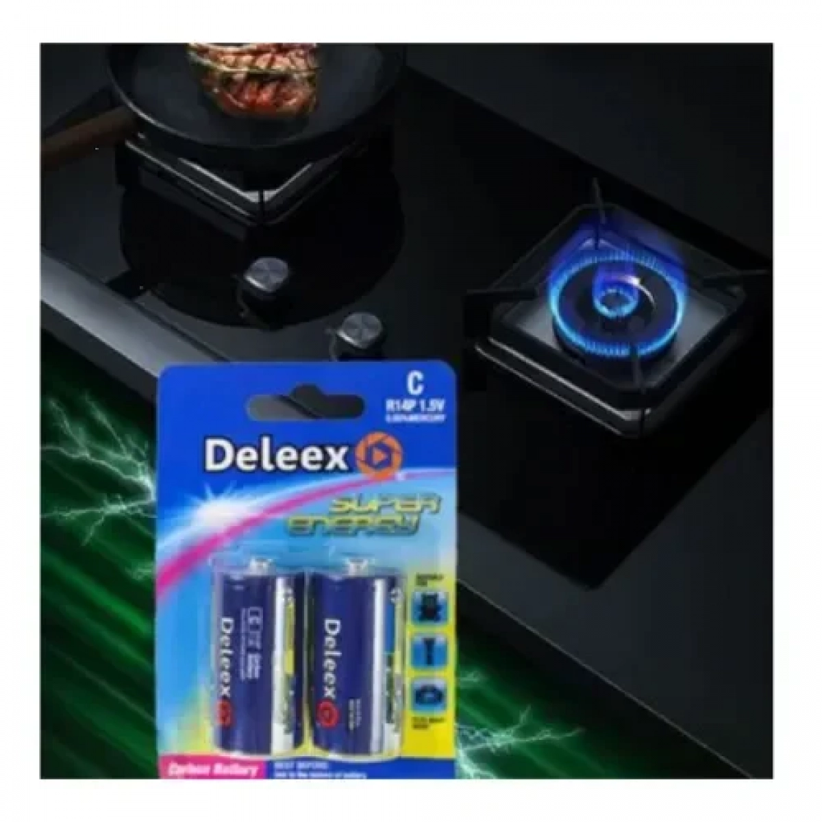 Carbon Μπαταρίες C R14P 2τμχ 1.5V Deleex 23743