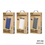 Remax RPP-626 Power Bank 20000mAh 18W με 2 Θύρες USB-A