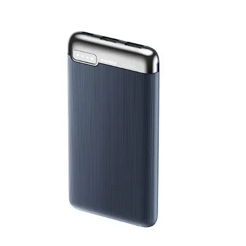 Remax Rpp-625 Power Bank 10000Mah 15W Με 2 Θύρες Usb-A Και Θύρα Usb-C Power Delivery Μπλε
