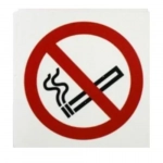 Αυτοκόλλητη Πινακίδα Απαγόρευσης Καπνίσματος 10x10cm 13711