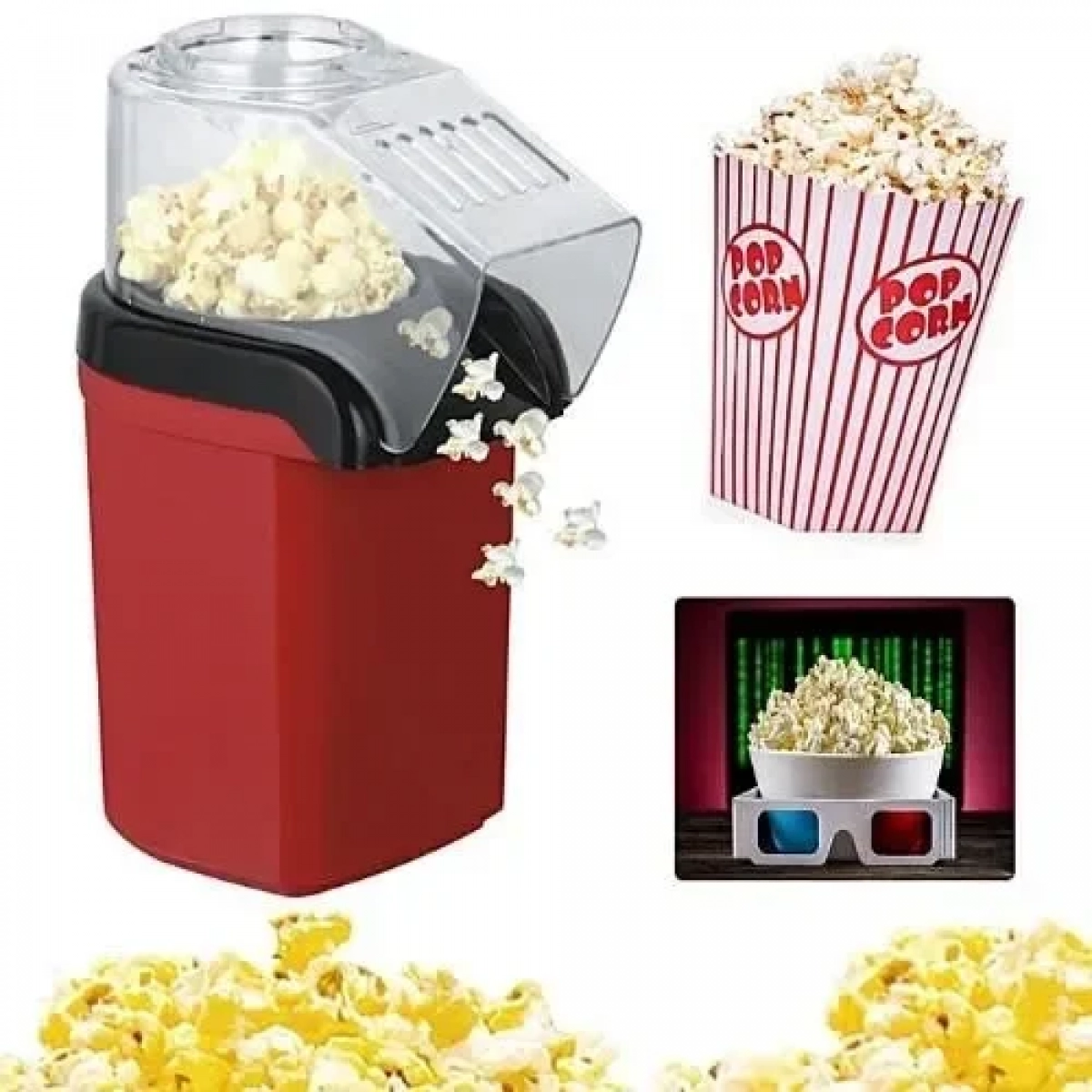 Minijoy μηχανή pop corn ζεστού αέρα 1200W