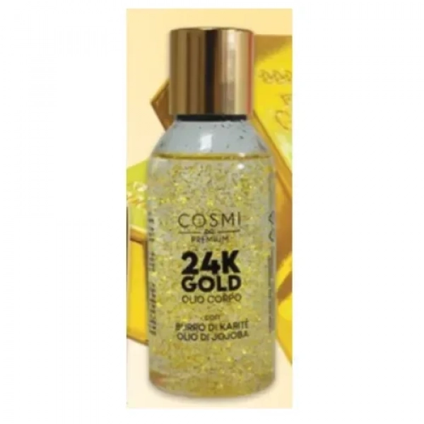 Cosmi Premium 24K Gold Λάδι Σώματος με Βούτυρο Καριτέ & Έλαιο Jojoba 80ml