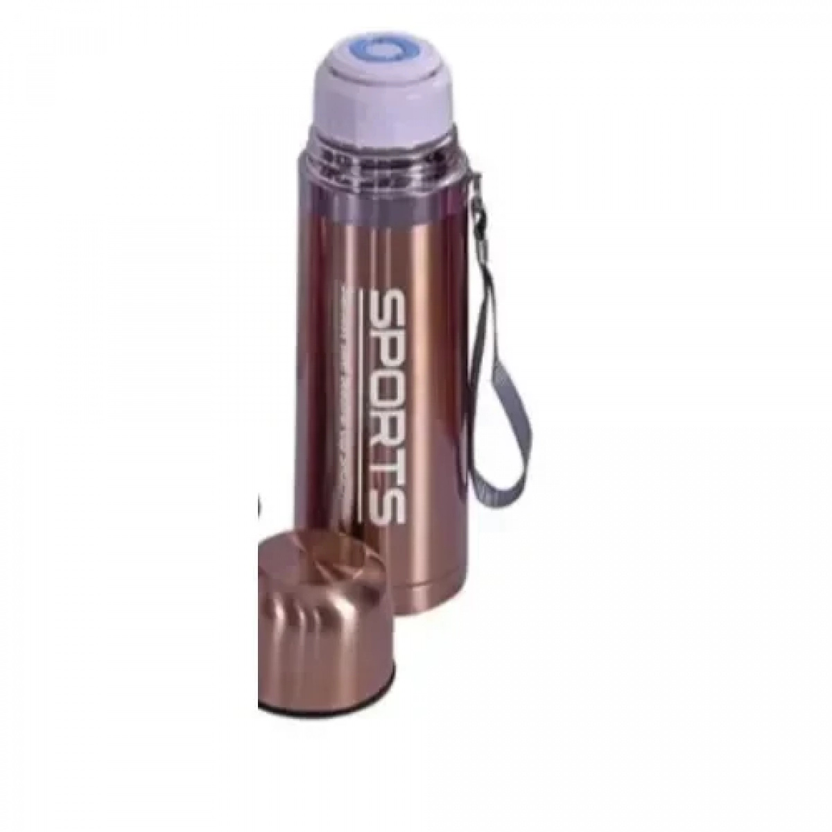 Παγούρι Θερμός 350ml SPORTS από ανοξείδωτο ατσάλι 8167 Καφέ