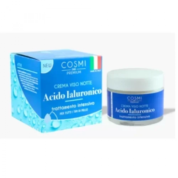 Cosmi Premium Κρέμα Προσώπου Νυκτός με Υαλουρονικό Οξύ 50ml