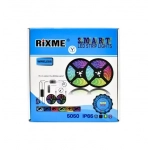 2x ταινίες LED 5050 RGB 5m IP65 WiFi με τηλεχειριστήριο & λειτουργία με ήχο RiXME RZLS-Wi20M