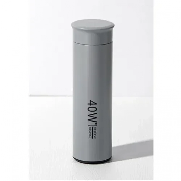 Παγούρι Θερμός 450ml από ανοξείδωτο ατσάλι KDFE-6230 Γκρι