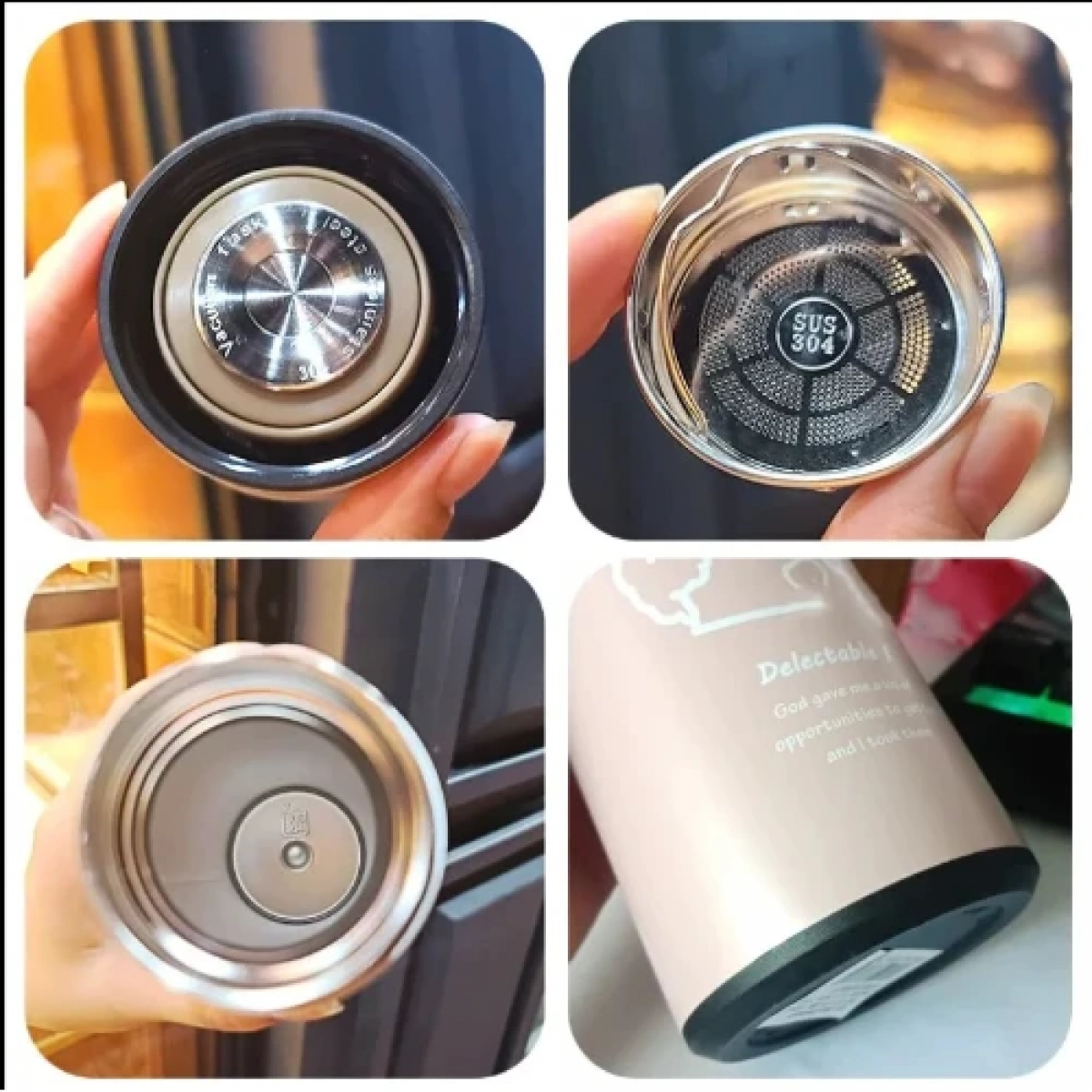 Παγούρι Θερμός 460ml από ανοξείδωτο ατσάλι με σχέδιο αρκουδάκι MYZ-066