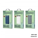 Remax RPP-625 Power Bank 10000mAh 15W με 2 Θύρες USB-A και Θύρα USB-C Power Delivery
