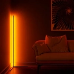 Φωτιστικό γωνία δαπέδου LED RGB με τηλεχειρισμό / ελέγχου μέσω εφαρμογής