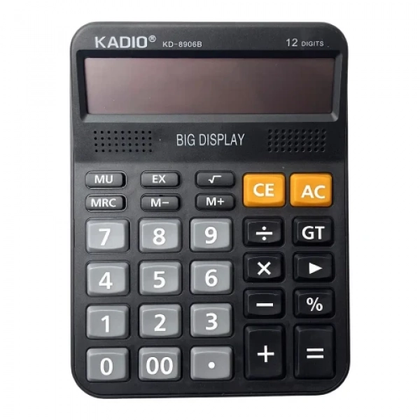 Kadio Αριθμομηχανή – Κομπιουτεράκι 12 ψηφίων KADIO KD-8906B