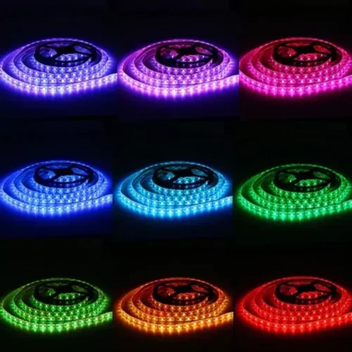 4x ταινίες LED 5050 RGB 5m IP65 WiFi με τηλεχειριστήριο & λειτουργία με ήχο RiXME RZLS-Wi20M - Image 2
