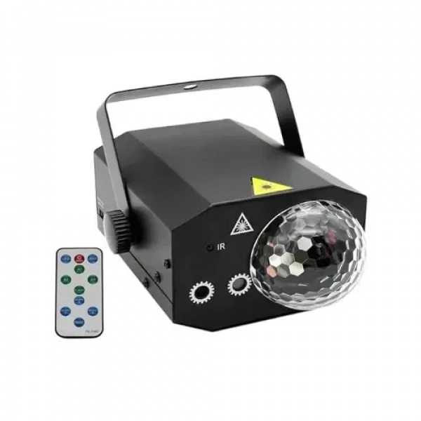 Φωτιστικό LED RGB 16 μοτίβων Laser Magic Ball 5W με Τηλεχειριστήριο 048-5