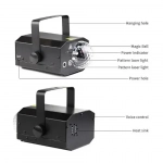 Φωτιστικό LED RGB 16 μοτίβων Laser Magic Ball 5W με Τηλεχειριστήριο 048-5
