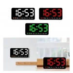 Ηλεκτρονικό Ρολόι LED Επαναφορτιζόμενο SDS-23407 Μαύρο με Κόκκινο Φωτισμό