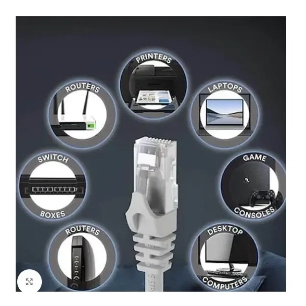 Andowl U/UTP Cat.5e Καλώδιο Δικτύου Ethernet 15m Q-T140