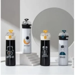 Παγούρι Θερμός 500ml από ανοξείδωτο ατσάλι με Καλαμάκι και Κλειδαριά ασφαλείας H-BW-1264
