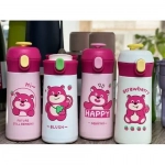 Παγούρι Θερμός 350ml από ανοξείδωτο ατσάλι με Κλειδαριά ασφαλείας & Σχέδιο Αρκουδάκι XJX-BW-2235