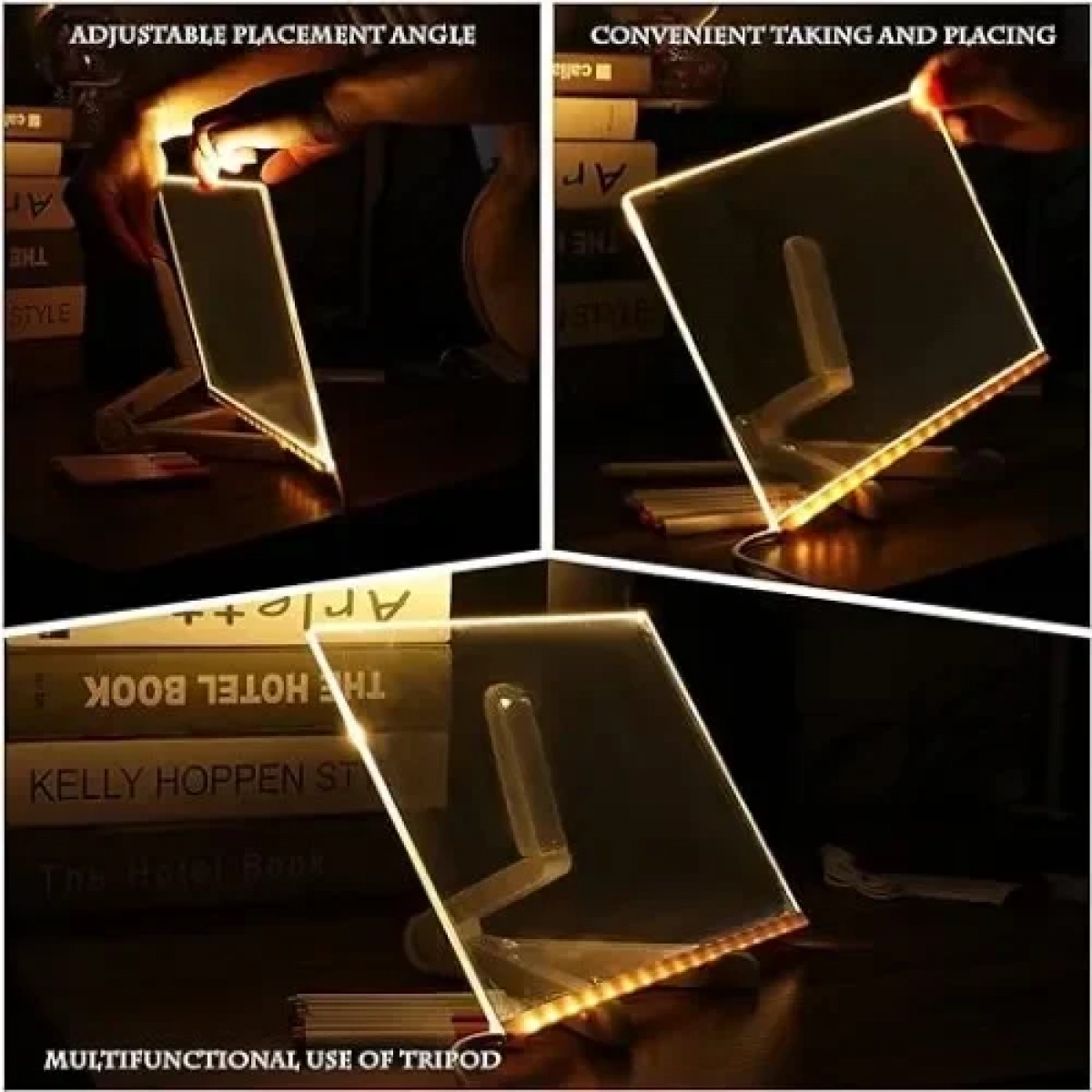 3D Ακρυλικός Πίνακας LED Γραφής με Στυλό και Φως