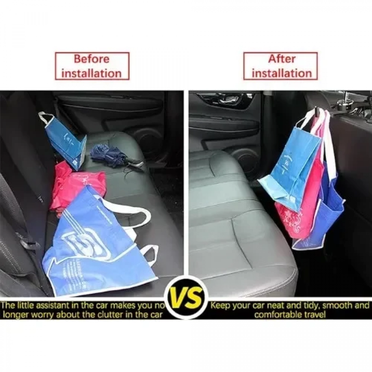 Βάση Προσκέφαλου Καθίσματος Αυτοκινήτου για Στήριξη Κινητού & Κρέμασμα Τσάντας Andowl Q-ZJ33