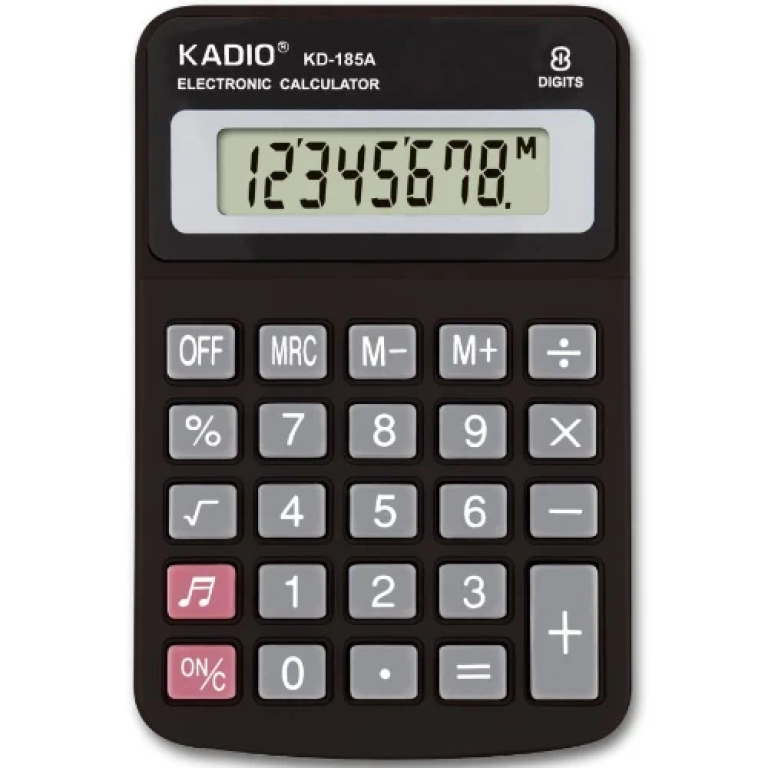 Kadio Αριθμομηχανή – Κομπιουτεράκι 8 ψηφίων KADIO KD-185A